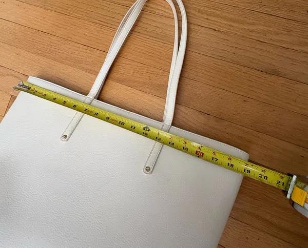 International Concepts Large white tote purse - Image 4