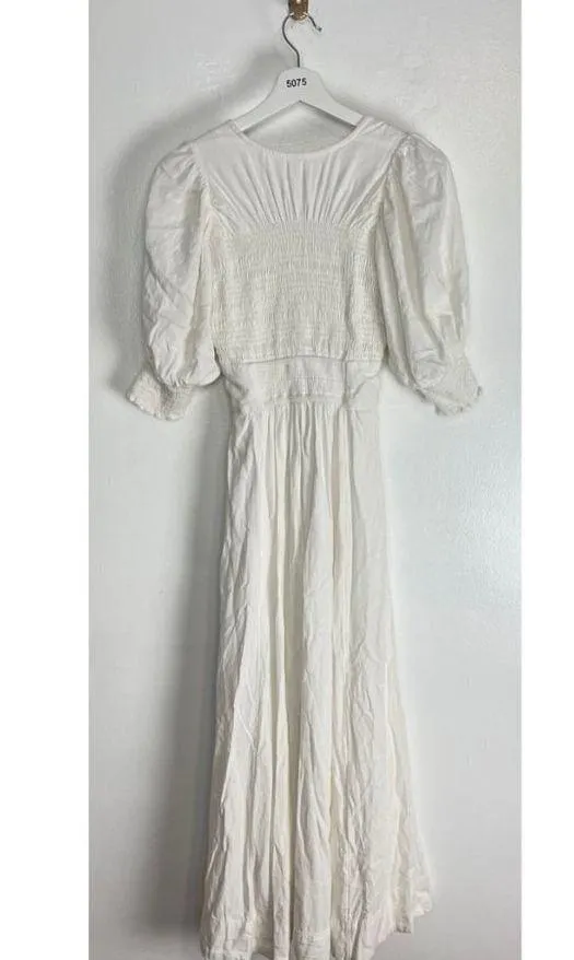FREE PEOPLE String of Hearts Cutout Maxi Dress in White Size X-Small - Image 9