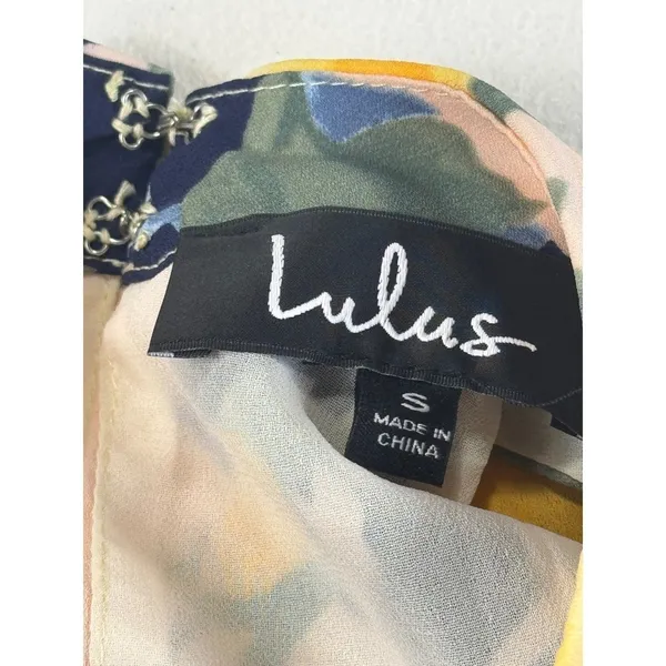 Lulus Floral Print Halter Neck Sleeveless Mini Dress - Size‎ Small - Image 7