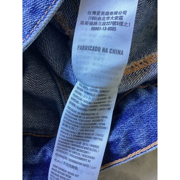 Abercrombie & Fitch Womens XS Blue Denim Vest Sequin Collar Distressed Jacket - Image 6
