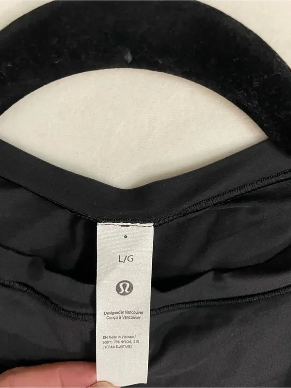 Lululemon Wundermost Ultra Soft Nulu High-Neck Black Sleeveless Bodysuit Size L - Image 8