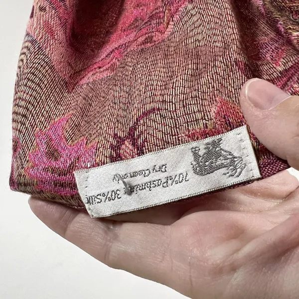 Unbranded Multicolor Pashmina Silk Colorful Floral Soft‎ Infitity Scarf Paisley - Image 3