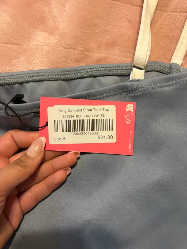 Edikted blue with white lining top with tags! - Image 4