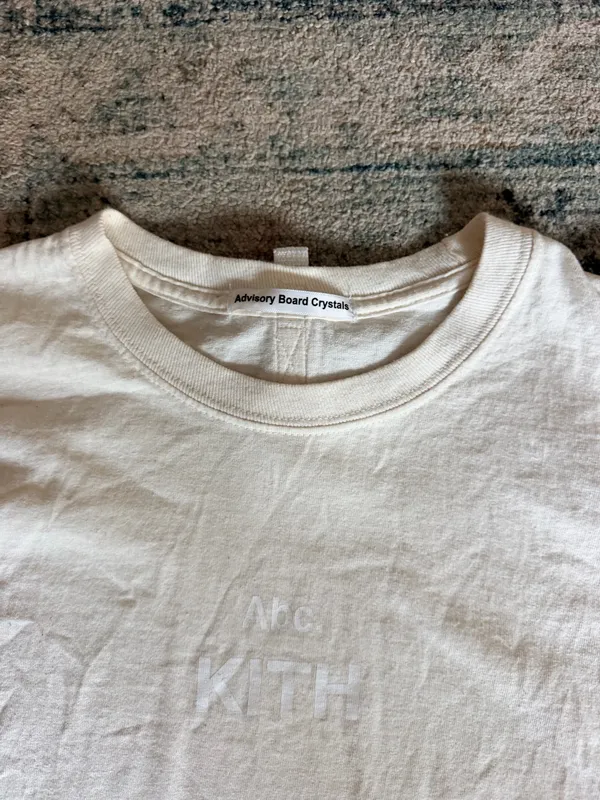 Advisory Board Crystals x Kith long sleeve ABC logo cream multi color shirt S - Image 14