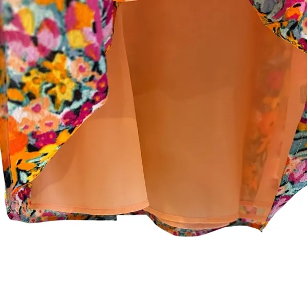 For Love &‎ Lemons Mini Dress Multicolor Floral New Lace Up Back Women Small - Image 4