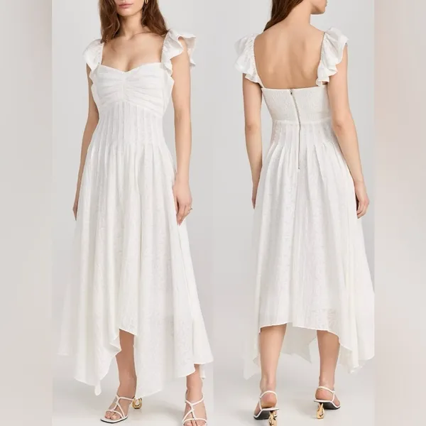 NWOT Ramy Brook Bria White Maxi Dress sz 2 - Image 2