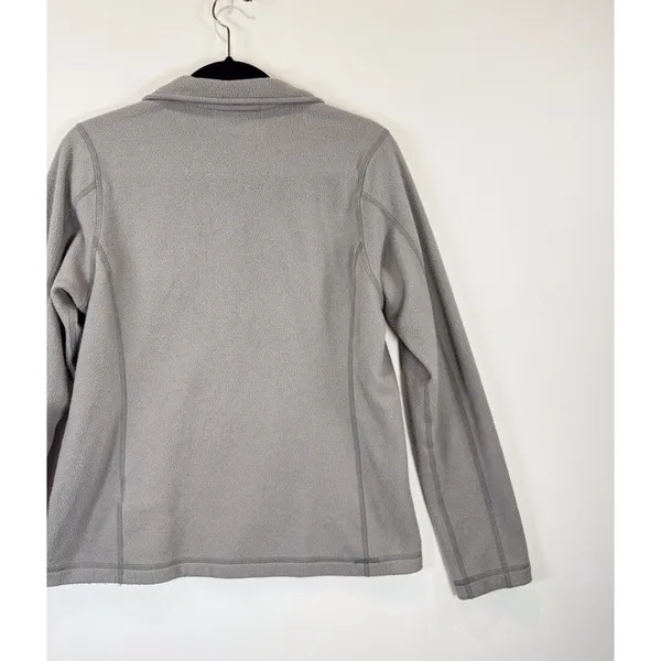Patagonia Womens Jacket Gray Micro D 1/4 Zip Fleece Pullover Outdoor Medium - Image 9