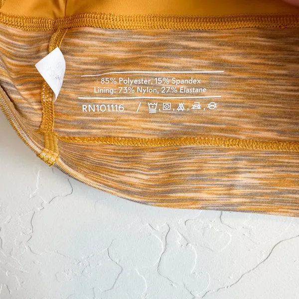 Outdoor Voices | Flow Freedom Athletic Crop Tank Top in Yellow Sunset Size Small - Image 6