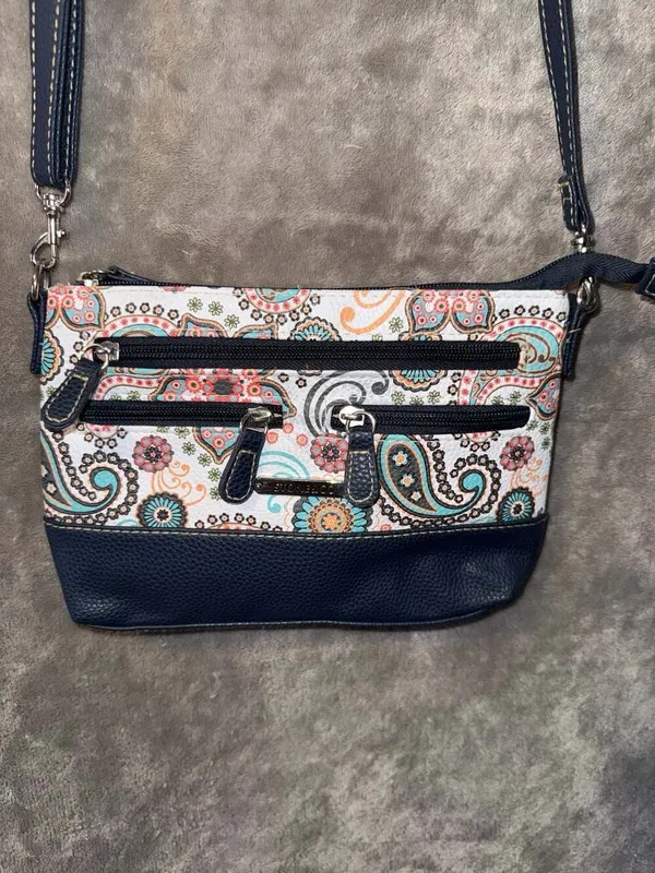 Stone & Co. Paisley Print Multi-Pocket Crossbody Bag - Image 3