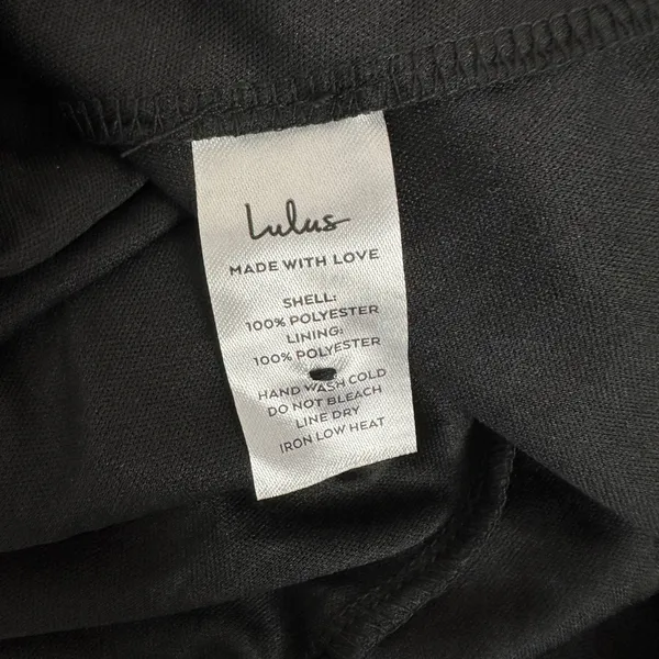 Lulus Celebratory Allure Black Pleated Backless Maxi Dress Formal Small NWT - Image 11