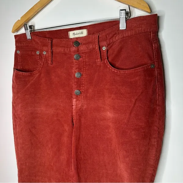 Madewell Cali Demi-Boot Jeans in Corduroy: Button-Front Edition Size 32 - Image 6