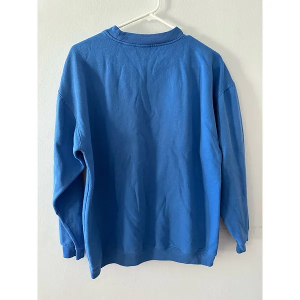 Vintage Jenny Buchanan Sweatshirt Women's Medium Blue Pullover Crewneck - Image 6