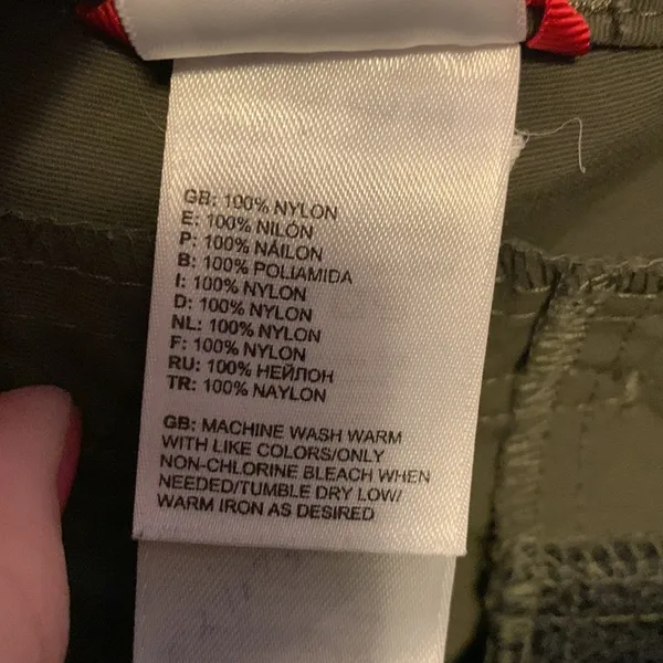 The North Face Green Nylon Convertible Pants Size 16 - Image 5