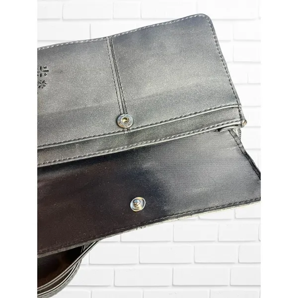 5/$25 Kathy Ireland Purse‎ Crossbody Grey Blue Flower Floral - Image 5
