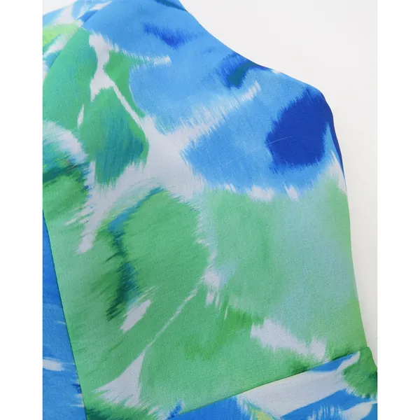 Runaway The Label Zayla‎ Mini Dress Blue Floral Strapless Ruched XXL NEW - Image 8