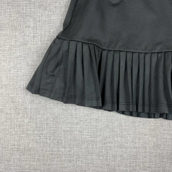 Tail Skirt Womens S Black Pleated Short Jersey Polyester Spandex Elastic Waist - Image 10