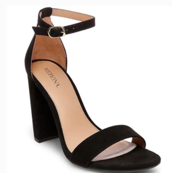 Black Open Toe Heels - Image 2