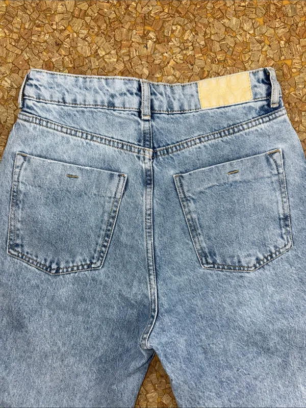 Zara Light Blue Distressed Boyfriend Jeans - Image 4