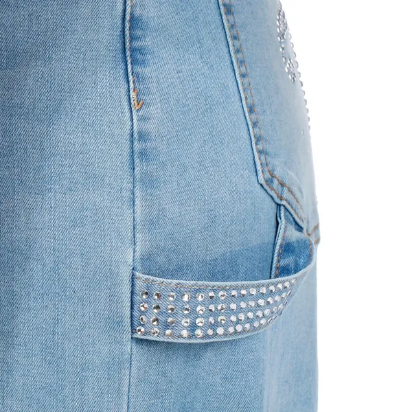 Juicy Couture Light Blue Wide-Leg Denim‎ Jeans - Image 4
