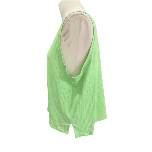 Lululemon Train to Be Tank Top Scream Green Light Relaxed Fit Mesh Size 10⁠ - Image 5