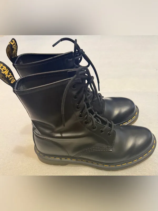 Dr. Martens 1460 Women's Black Lace-Up Combat Boots - Image 3