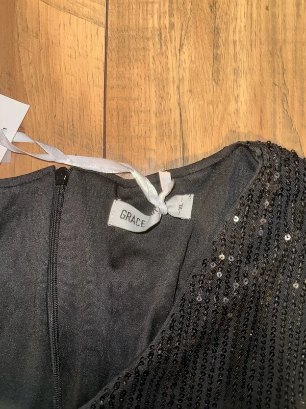 Black sequins Grace Karin dress - Image 3