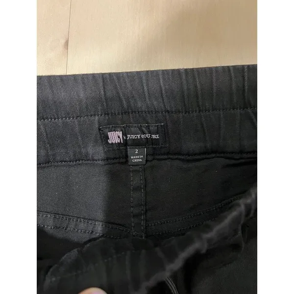 Juicy Couture NWT Women Size 2 XS Black Corduroy Newport Skinny Pants - Image 4