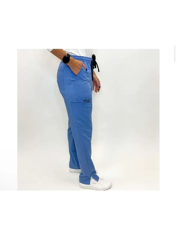 NEW Scrubology Core Women's Cargo Tapered Leg Scrub Pant Royal XS - Image 4