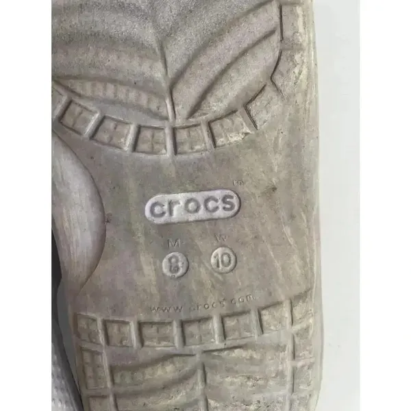 Unisex Crocs Sandals Slides Birkenstock‎ Style Purple Size M8/W10 GUC! - Image 5