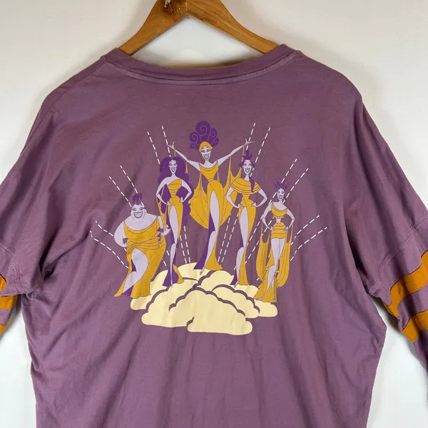 Disney Our‎ Universe The Muses Long Sleeve Purple Graphic Tee Women's - Image 8