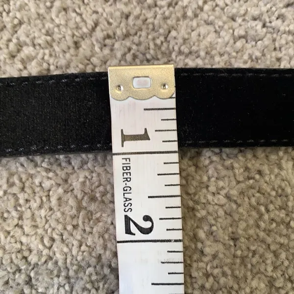 Women’s Black Velvet Belt with Gold Buckle Size XL NWT - Image 6