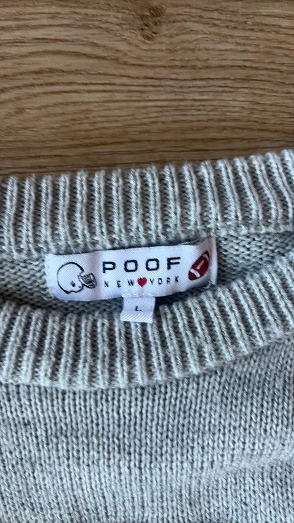 Football sweater Gray Size L - Image 3