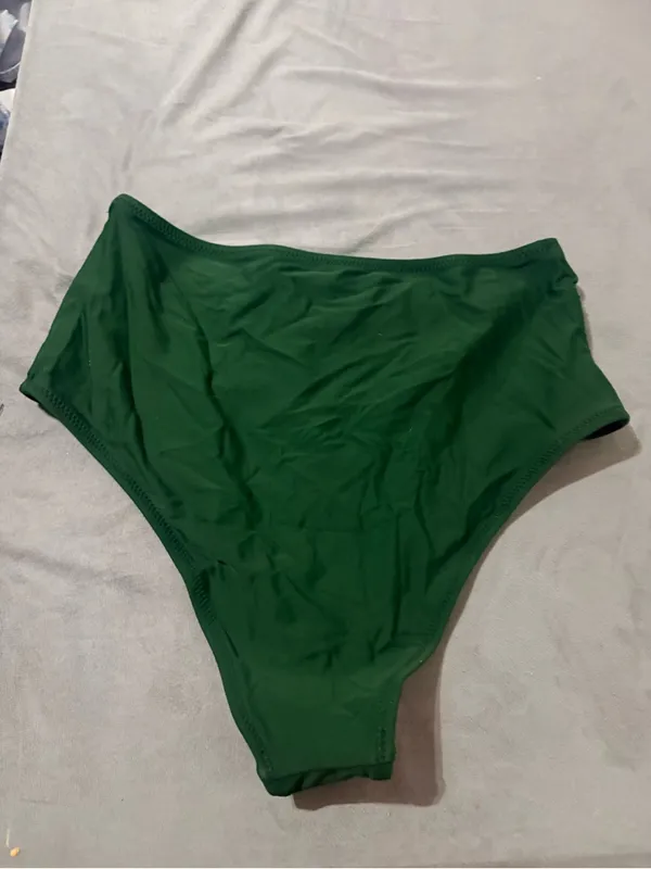 Cupshe medium brand new High-Waist Green Bikini Bottoms women’s - Image 3