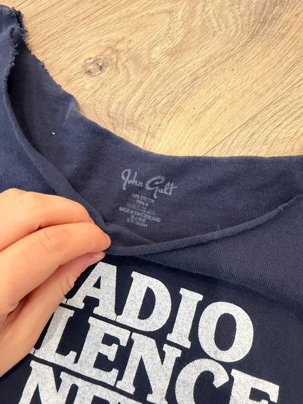 Brandy Melville Baby Tee Navy - Image 2