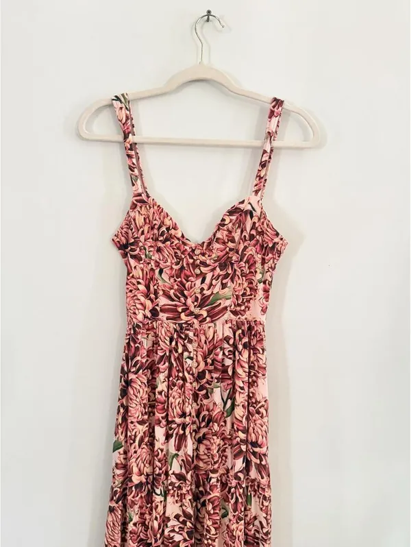 Agua Bendita Dunna Floral Bustier Sundress - Image 4