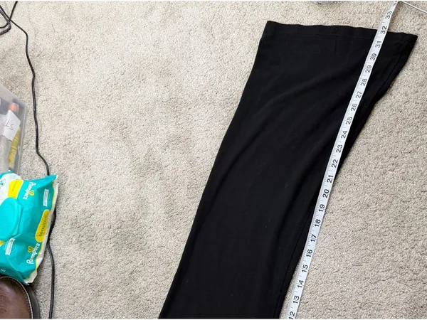 PINK Victoria’s Secret Allday Foldover Flare Leggings Pants in Black Pink L - Image 12