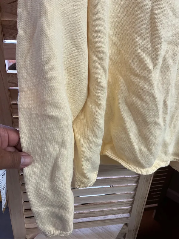 Yellow Floral Embroidered Cardigan Sweater - Image 13