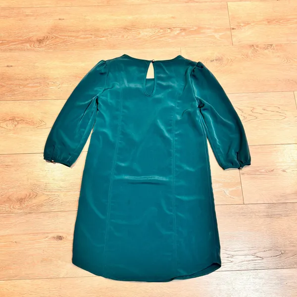 Kimchi Blue Teal‎ Green Puff Sleeve Keyhole Dress Women's Size Xsmall XS - Image 2