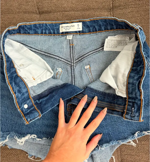 Abercrombie Curve Love Jean Shorts - Image 2