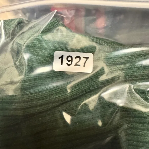 1927 |‎ Old Navy Ribbed Square Neck Long Sleeve Bodysuit Green Women Large - Image 7