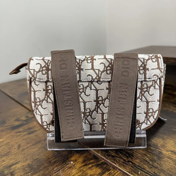 Dior X Cactus Jack Belt Bag Small Brown Canvas Leather Monogram Fanny Pack Italy - Image 2