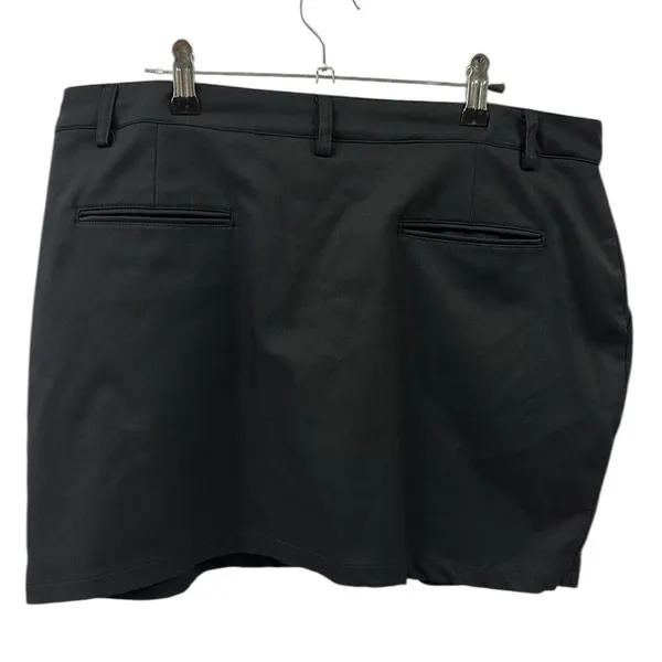 Aur Golf Black Skirt Shorts 4 Pocket Skort Zip Side Above the Knee Womens 10 - Image 9