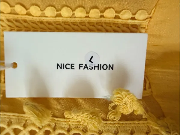 & Other Stories Yellow Lace-Trim Cold-Shoulder Maxi Dress - Image 2