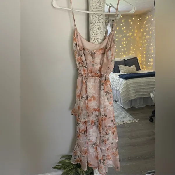 Hello Molly Pink Floral Dress - Image 4