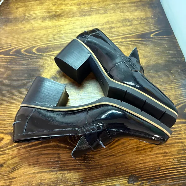 NYDJ Black Heeled‎ Loafers Size 10 - Image 7