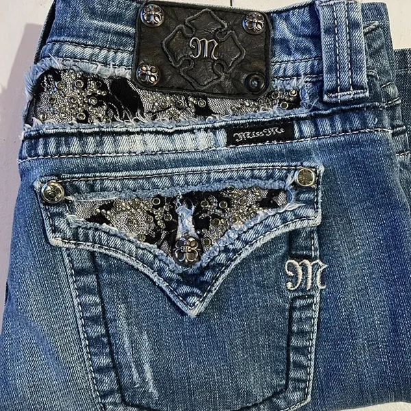 Miss me, jeans women’s boot cut size 30 hemmed - Image 16