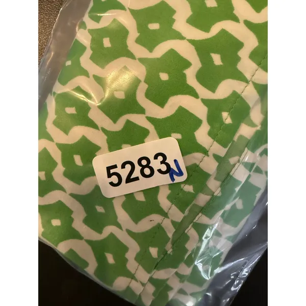 Banana Republic Women XS Tank Top Green White Geometric Lattice Cutout Neck‎ - Image 10
