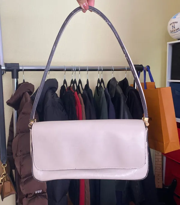 Vintage Y2k Shoulder Bag Off White - Image 2