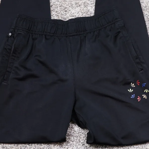 Adidas Kids Black Adicolor‎ Track Pants Shattered Trefoil Tapered Joggers 13-14Y - Image 8