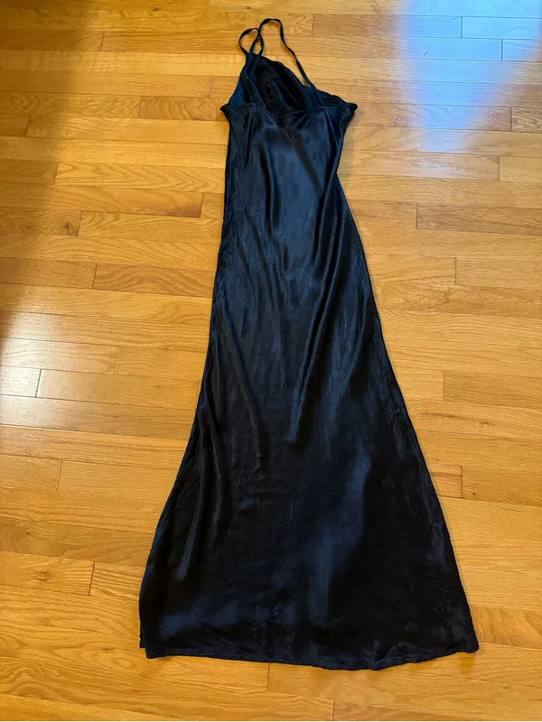 Anthropologie Blank London Black One Shoulder Asymmetrical Dress - Image 3